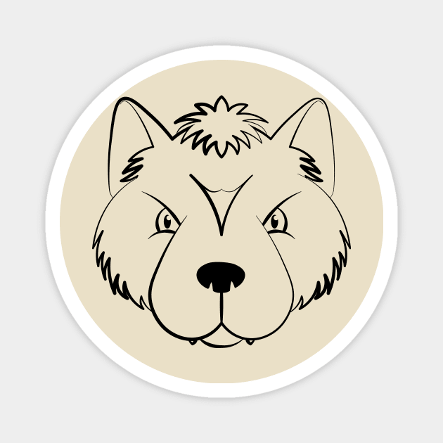 Husky Magnet by schlag.art